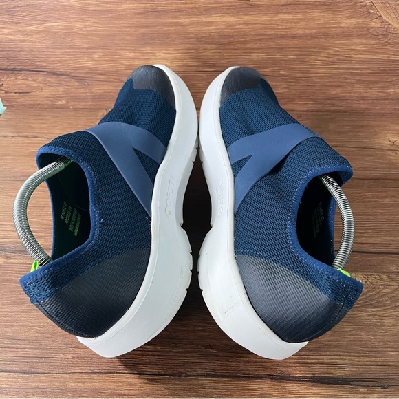 OOFOS OOMG Eezee Low Blue Orthotic Slip-On Sneakers Men’s Size 14 Shoes - Picture 3 of 11